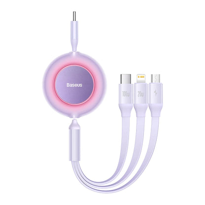 Baseus Retractable 100W 3 in 1 USB C Charge Cable